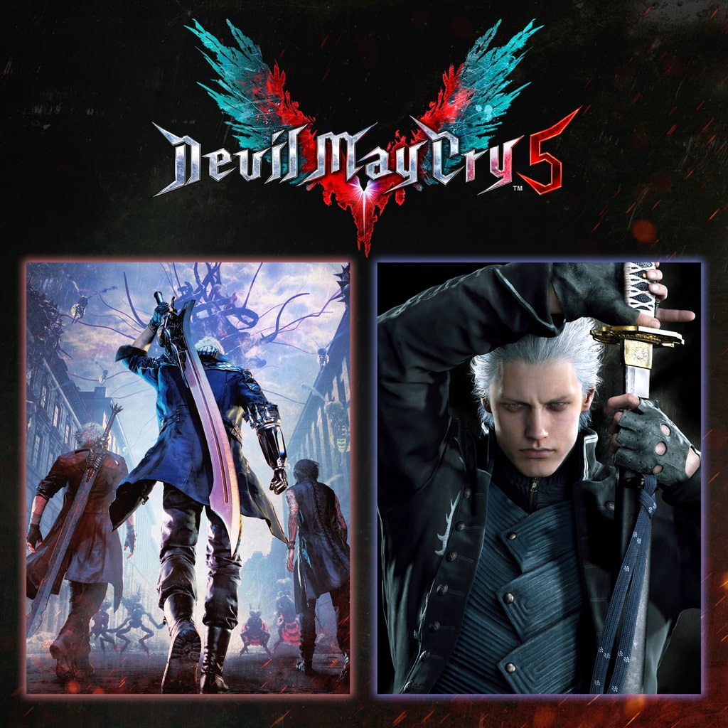 Devil May Cry 5 + Vergil — обложка (PS4)