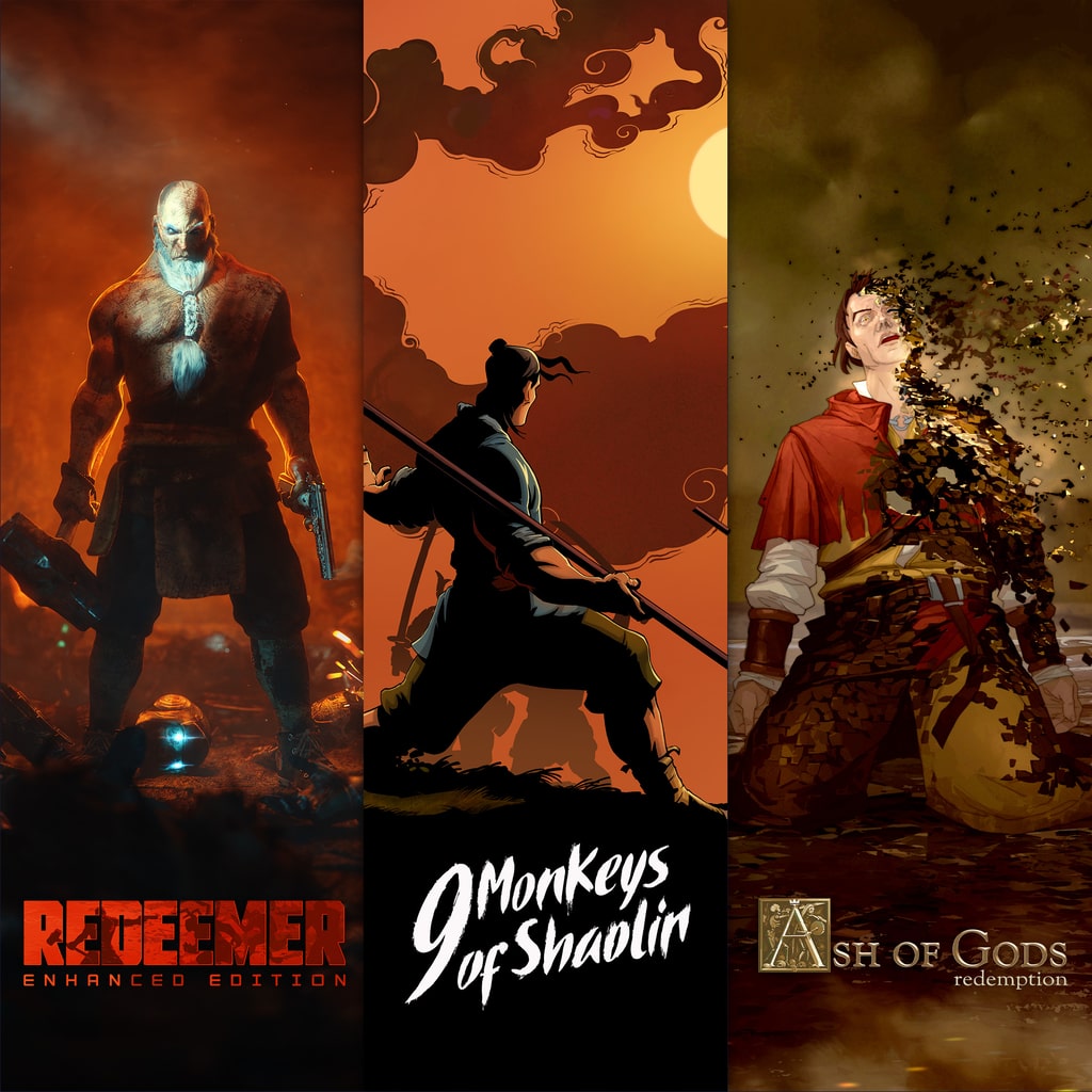 9 Monkeys of Shaolin + Ash of Gods + Redeemer: Bundle — обложка (PS4)