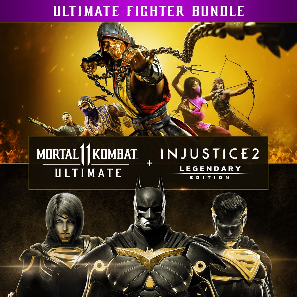 Mortal Kombat 11 Ultimate + Injustice 2 Leg. Edition Bundle, обложка (PS4/PS5)