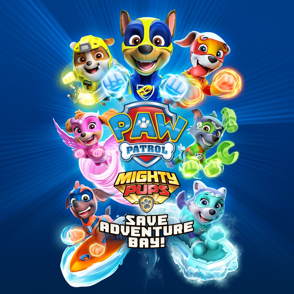 PAW Patrol Mighty Pups Save Adventure Bay — обложка (PS4/PS5)