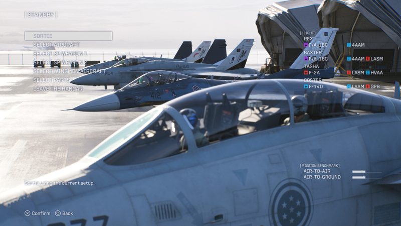 ACE COMBAT 8: WINGS OF THEVE на PS5, скриншот